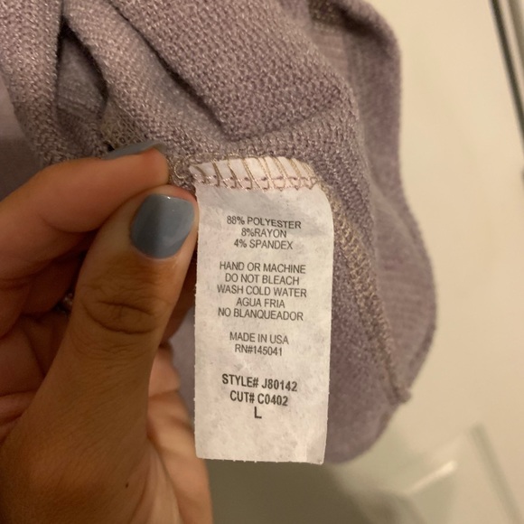 Mauve tie sweater - Picture 5 of 5